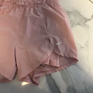 Nike Pink Athletic Shorts with Elastic Waistband